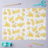 Papier Mousseline Moderne Pastel Citrus Lemons Motif (Artisanat)