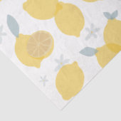 Papier Mousseline Moderne Pastel Citrus Lemons Motif (Détail)