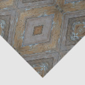 Papier Mousseline Moderne Rustique Motif diamant Patiné (Détail)