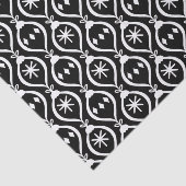 Papier Mousseline Moderne tendance Retro Black Holiday Ornament Moti (Détail)