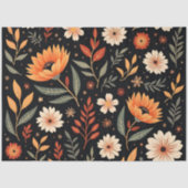 Papier Mousseline Moderne Vintage belle collection florale (Recto)