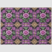 Papier Mousseline Moderne violet Rose belle collection (Recto)