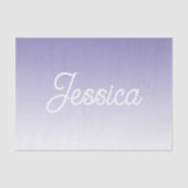Papier Mousseline (Modifiable) Ombre couleur violet clair et votre t (Recto)