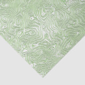 Papier Mousseline Moire de soie petit Motif en vert citron (Détail)