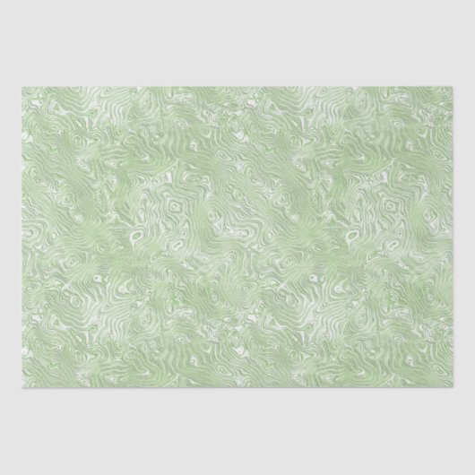 Papier Mousseline Moire de soie petit Motif en vert citron (Recto)
