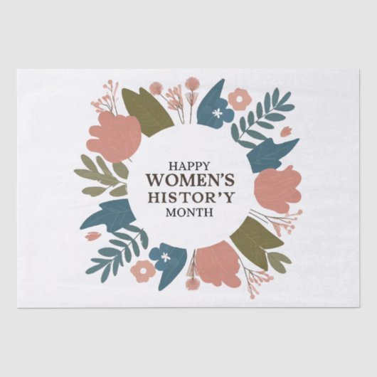 Papier Mousseline Mois de l'histoire des femmes (Recto)
