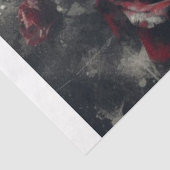 Papier Mousseline Mois rouge (Détail)