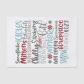 Papier Mousseline Moments d'hiver (Recto)