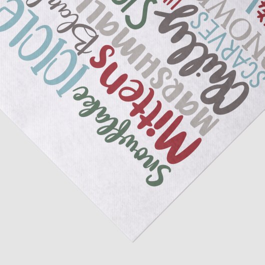 Papier Mousseline Moments d'hiver (Détail)