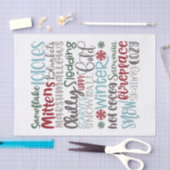 Papier Mousseline Moments d'hiver (Artisanat)