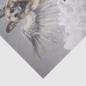 Papier Mousseline Mon Ange Berger Allemand Chien Au Ciel (Détail)