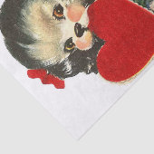 Papier Mousseline Mon coeur est le tien, Chien chiot ! (Détail)