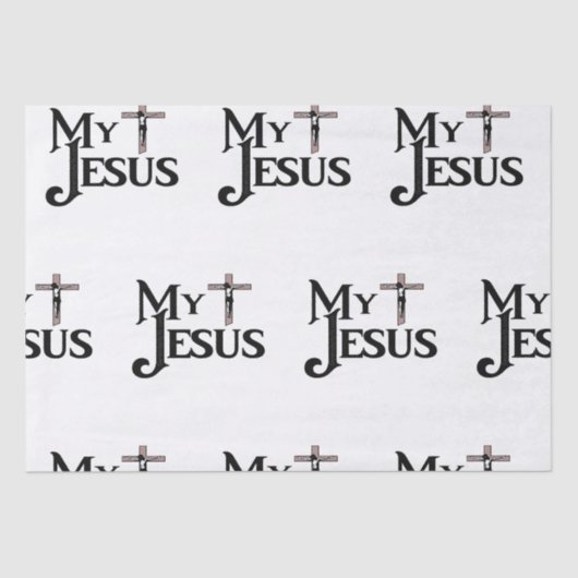 Papier Mousseline Mon Jésus (Recto)