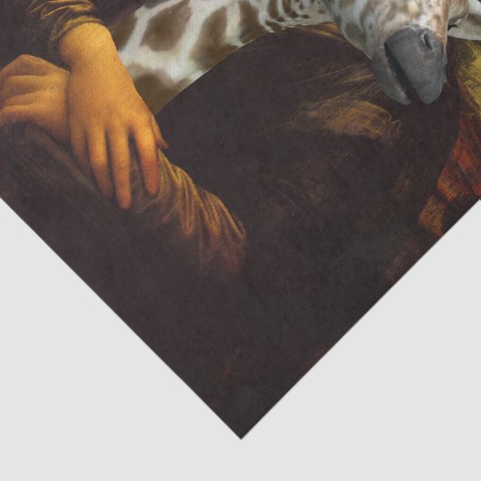 Papier Mousseline Mona Lisa aime les girafes (Détail)