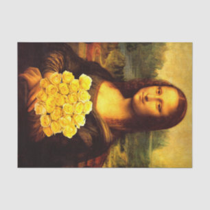 Papier Mousseline Mona Lisa aime les Roses