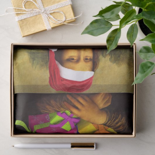 Papier Mousseline Mona Lisa Santa Claus (Cadeau)