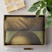 Papier Mousseline Mona Lisa soufflant de bulle rose (Cadeau)