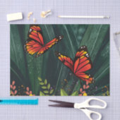 Papier Mousseline Monarch Butterfly fév 6_21 (Artisanat)