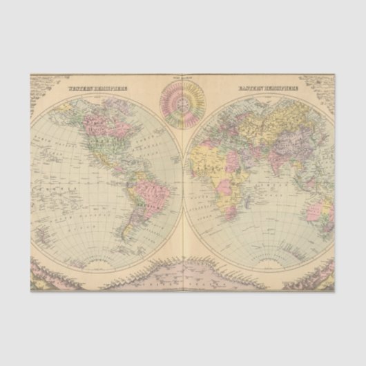 Papier Mousseline Monde 10 (Recto)