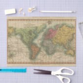 Papier Mousseline Monde 4 (Artisanat)