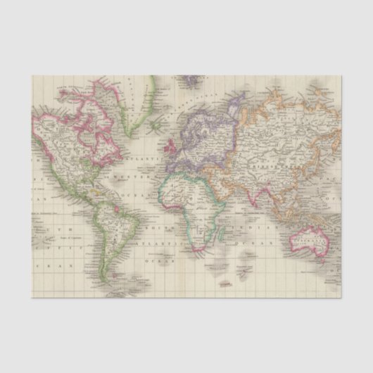 Papier Mousseline Monde 9 (Recto)