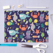 Papier Mousseline Monde de la mer drôle (Artisanat)