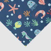 Papier Mousseline Monde marin (Détail)