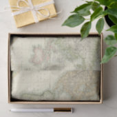 Papier Mousseline Monde sur la projection de Mercator (Cadeau)