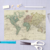 Papier Mousseline Monde sur la projection de Mercators (Artisanat)