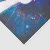 Papier Mousseline Mondes Zombie Galaxie d'Halloween (Détail)