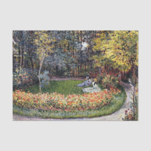 Papier Mousseline Monet - Dans le Jardin, célèbre peinture