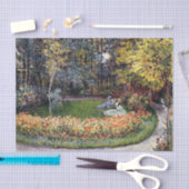 Papier Mousseline Monet - Dans le Jardin, célèbre peinture (Artisanat)