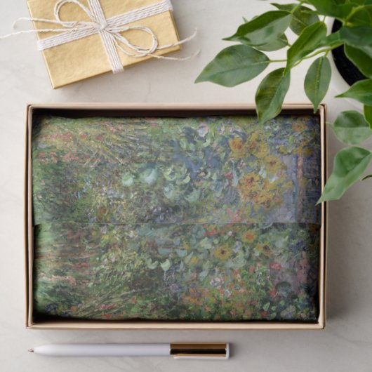 Papier Mousseline Monet Garden Vetheuil Impressionim Peinture (Cadeau)