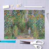 Papier Mousseline Monet Garden Vetheuil Impressionim Peinture (Artisanat)