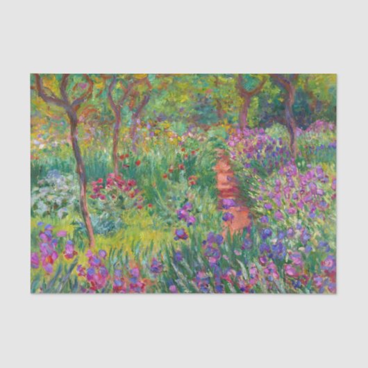 Papier Mousseline Monet "Le jardin d'Iris à Giverny" (Recto)