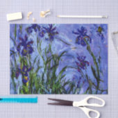 Papier Mousseline Monet - Lilac Irises (Artisanat)