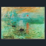 PAPIER MOUSSELINE MONET - L'IMPRESSION DU LEVER<br><div class="desc">Une image numériquement rehaussée (égayée) de l'une des peintures les plus abstraites de Monet appelée Impression Sunrise.  Adapté à ces couleurs vives pour le projet de découpage de meubles personnalisés.</div>