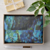 Papier Mousseline Monet - Lys d'eau, Bleu, (Cadeau)