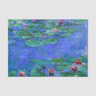 Papier Mousseline Monet - Lys d'eau (rouge)