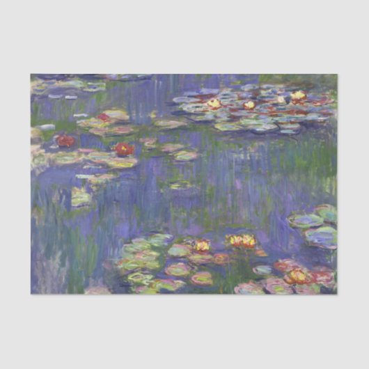 Papier Mousseline Monet Water Lilies Chef-d'oeuvre Peinture (Recto)
