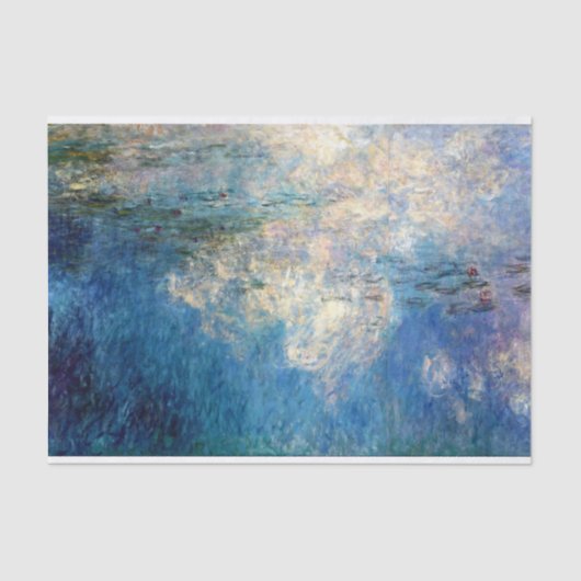 Papier Mousseline Monet Water Lilit The Clouds Fine Art (Recto)