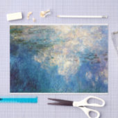 Papier Mousseline Monet Water Lilit The Clouds Fine Art (Artisanat)