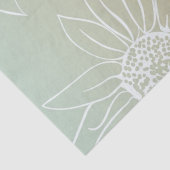 Papier Mousseline Monnaie Blanche Maisées Floral (Détail)