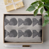 Papier Mousseline Monochrome Afrofuturist Queens (Cadeau)