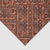Papier Mousseline Monochrome beige brown ethnic pattern. (Détail)