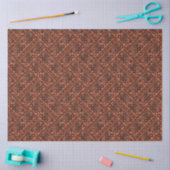 Papier Mousseline Monochrome beige brown ethnic pattern. (Artisanat)