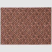 Papier Mousseline Monochrome beige brown ethnic pattern. (Recto)