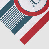 Papier Mousseline Monogram design (Détail)
