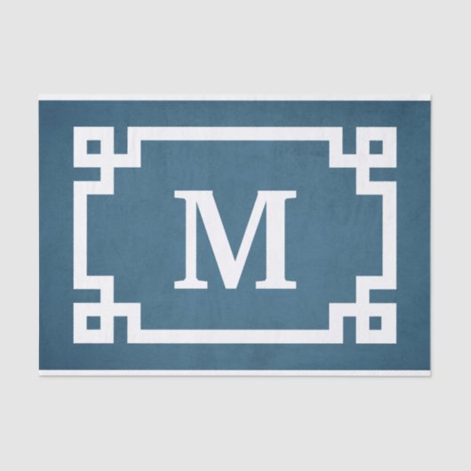 Papier Mousseline Monogram design (Recto)