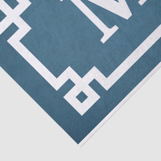 Papier Mousseline Monogram design (Détail)